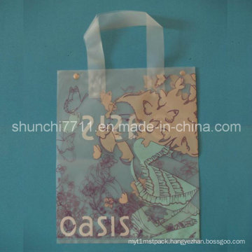 Plastic Shopping Bag with Handle Loop